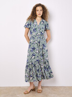 Apricot Rose Bunch Wrap Midi