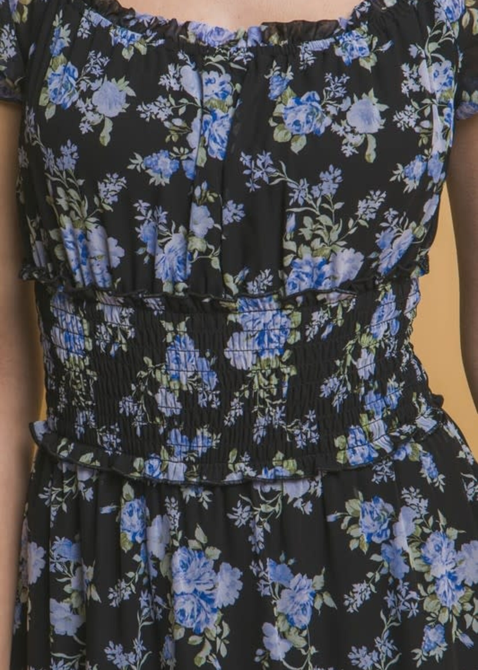 True Country Nights Smocked Midi