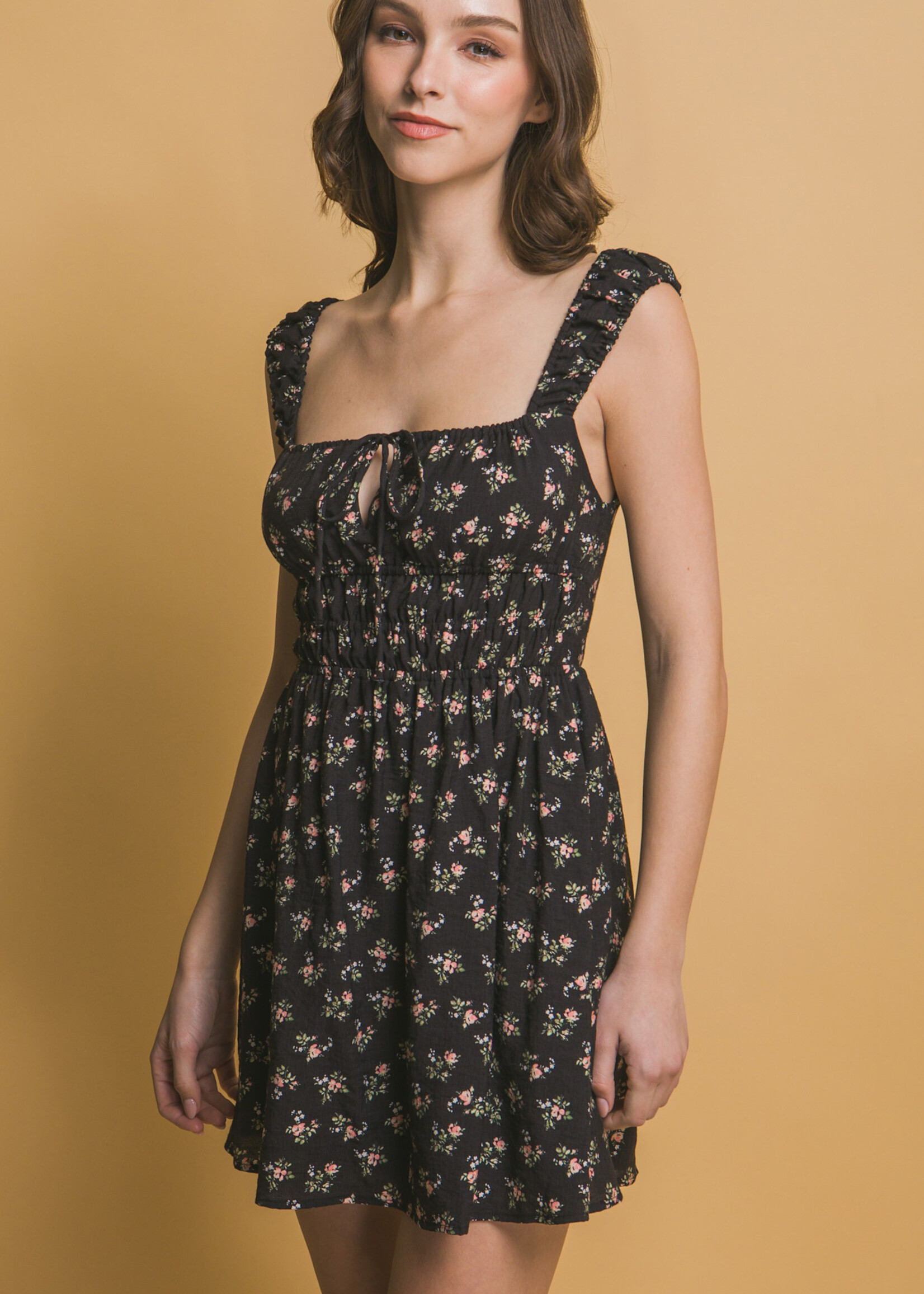 True Rose Print Summer Dress