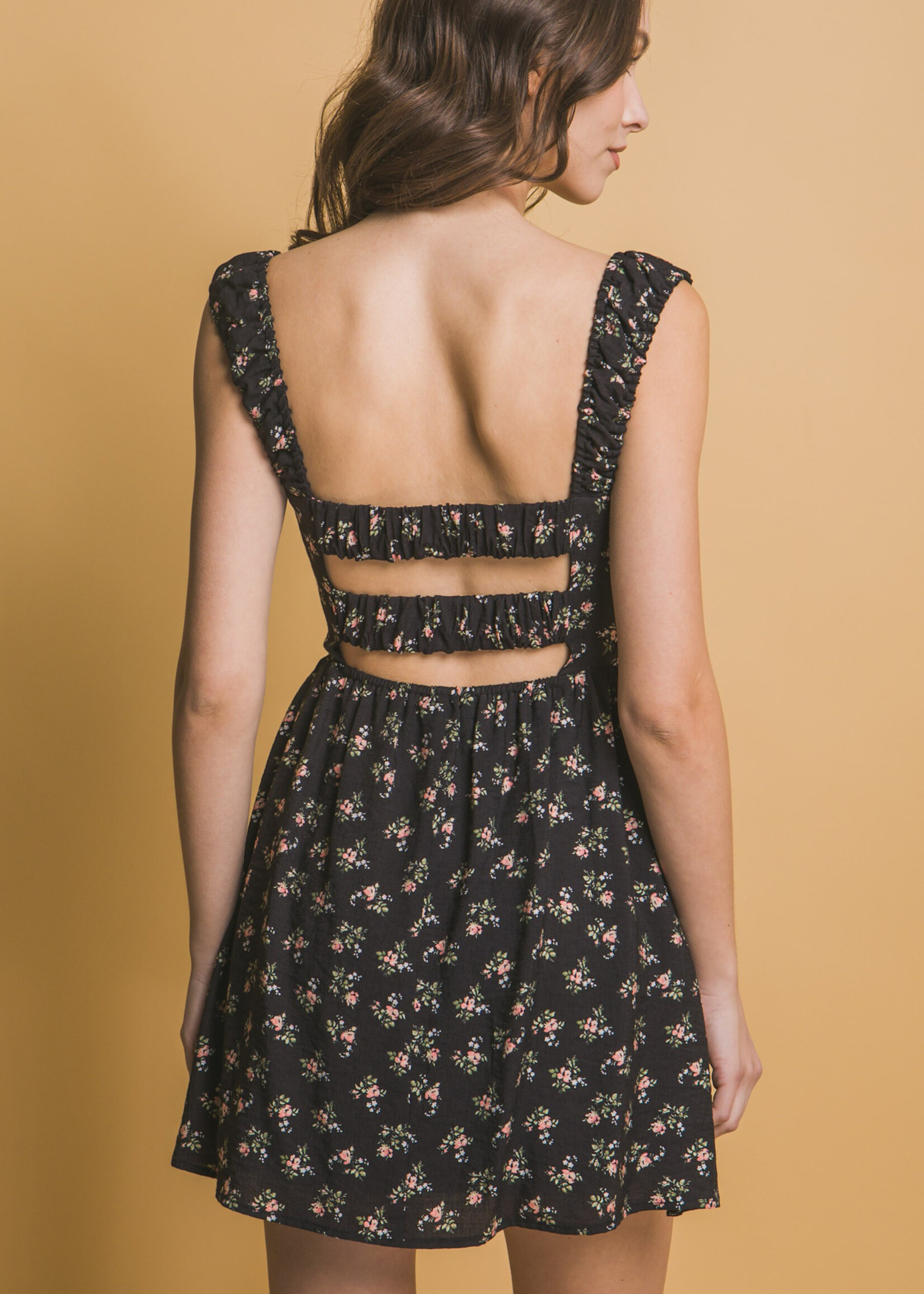 True Rose Print Summer Dress