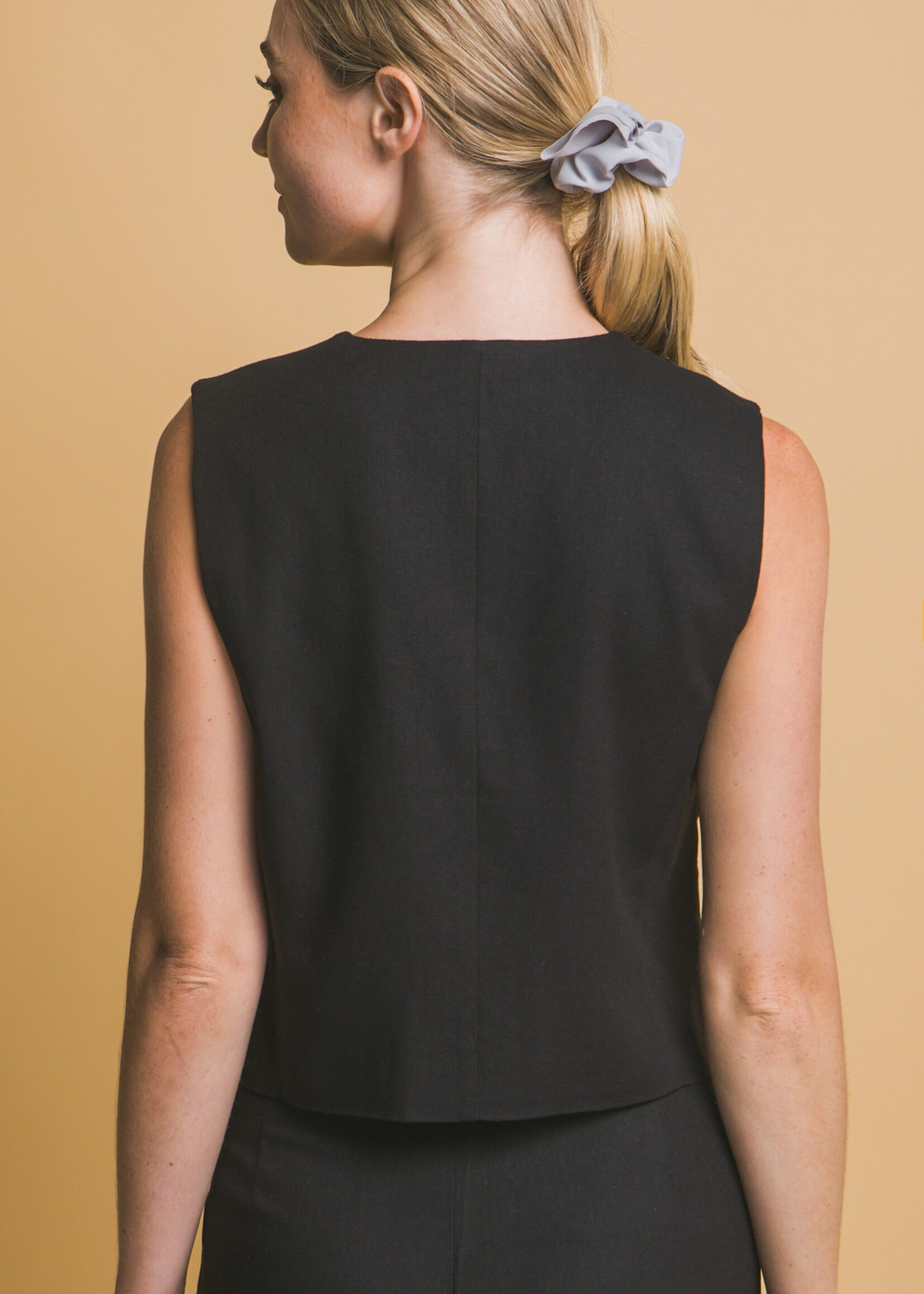 True Chic Linen Vest