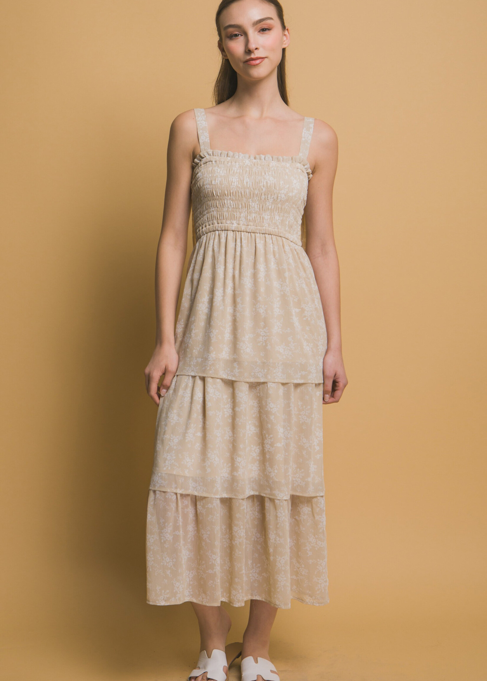 True Neutral Summer Floral Maxi