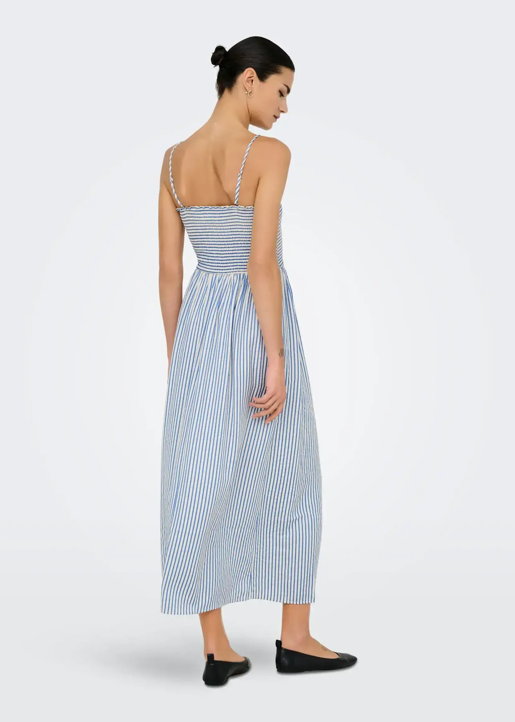 Only Bari Stripe Smock Maxi Dress
