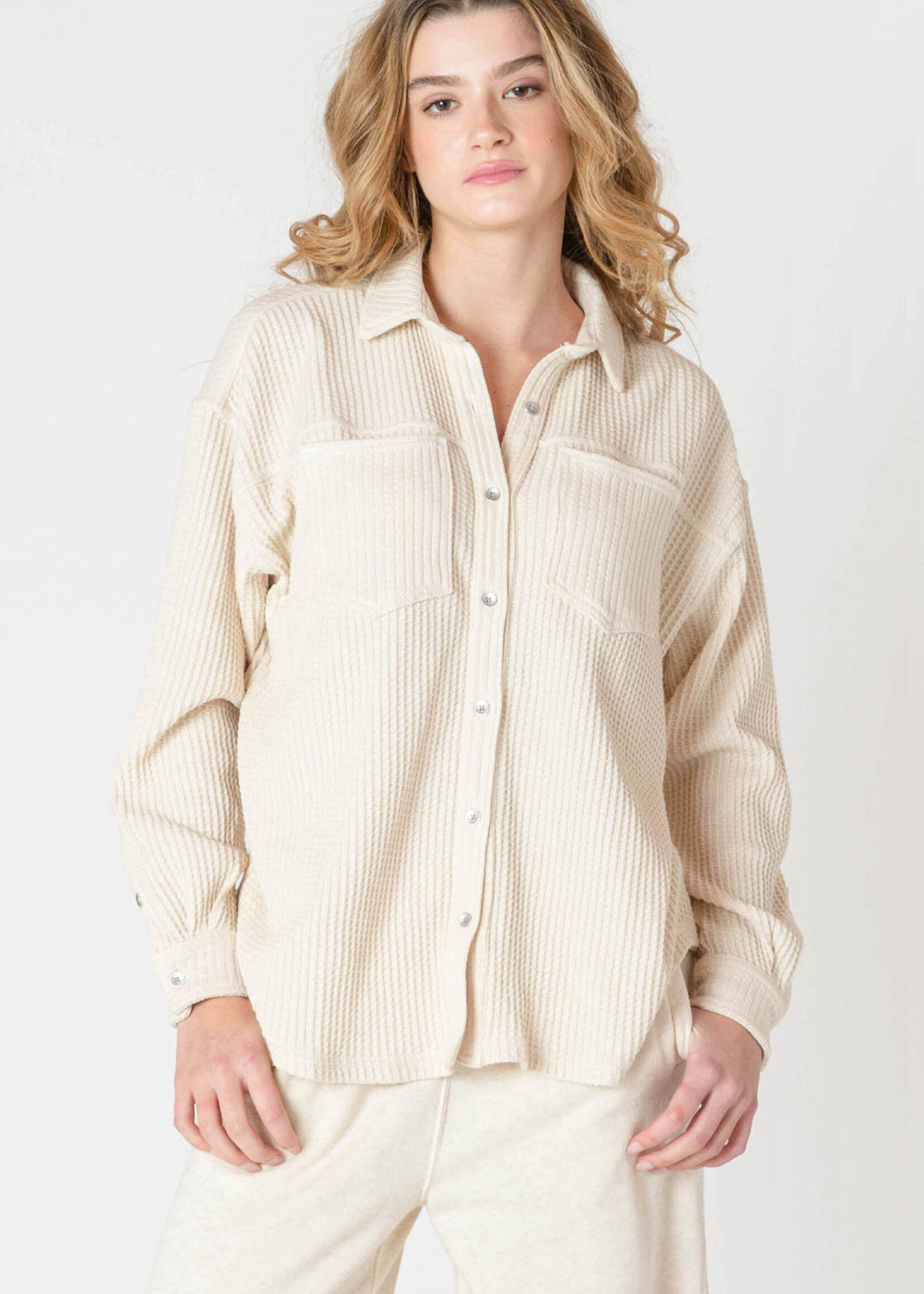 Dex Willa Waffle Shacket