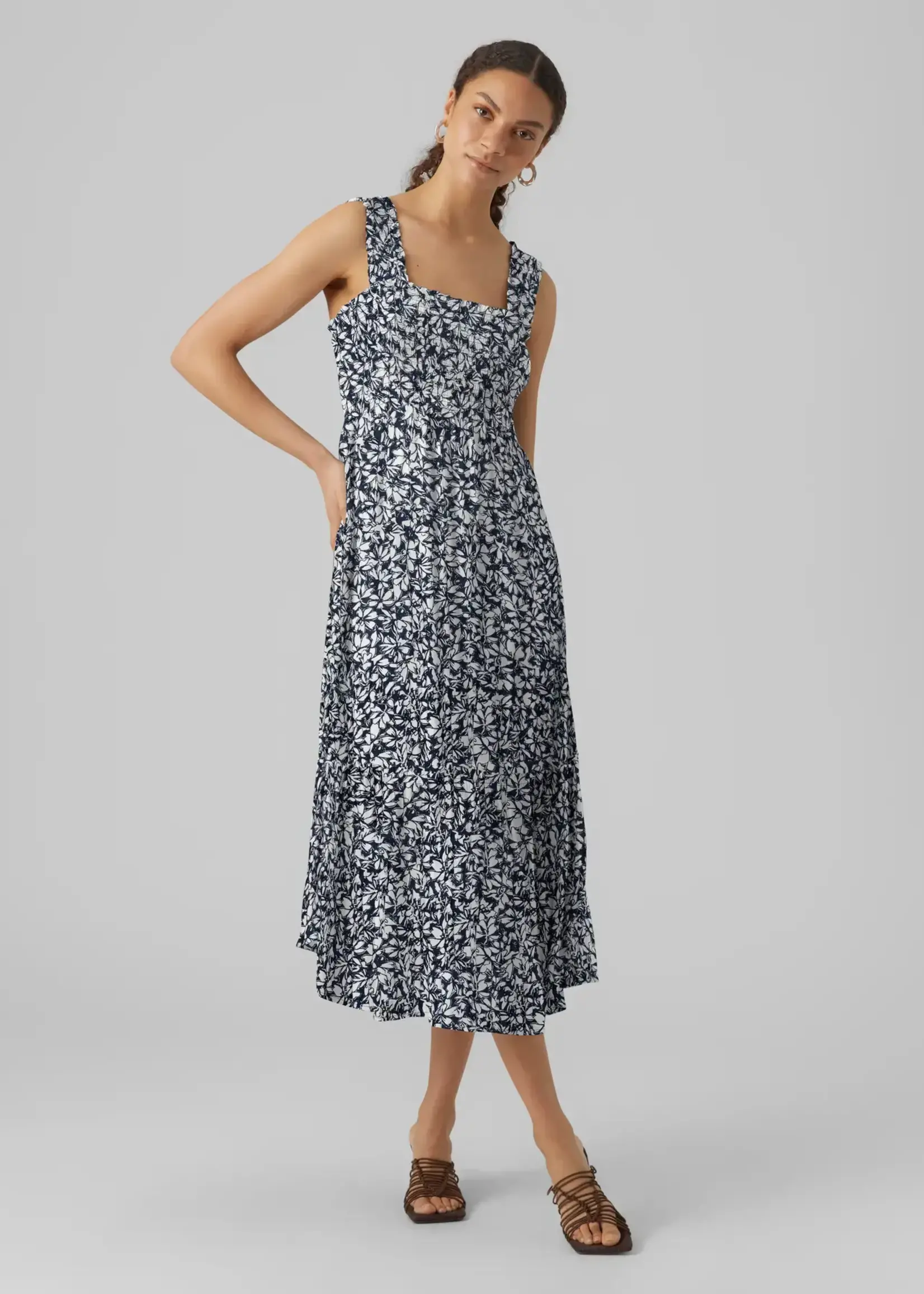 Vero Moda Menny Floral Smock Top Drs