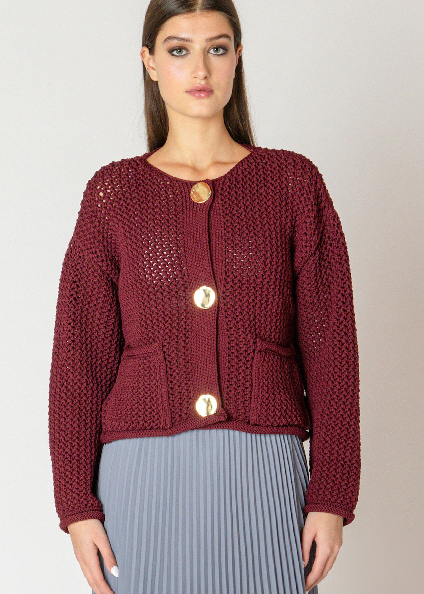 Dex Ruby Chunky Knit Cardi