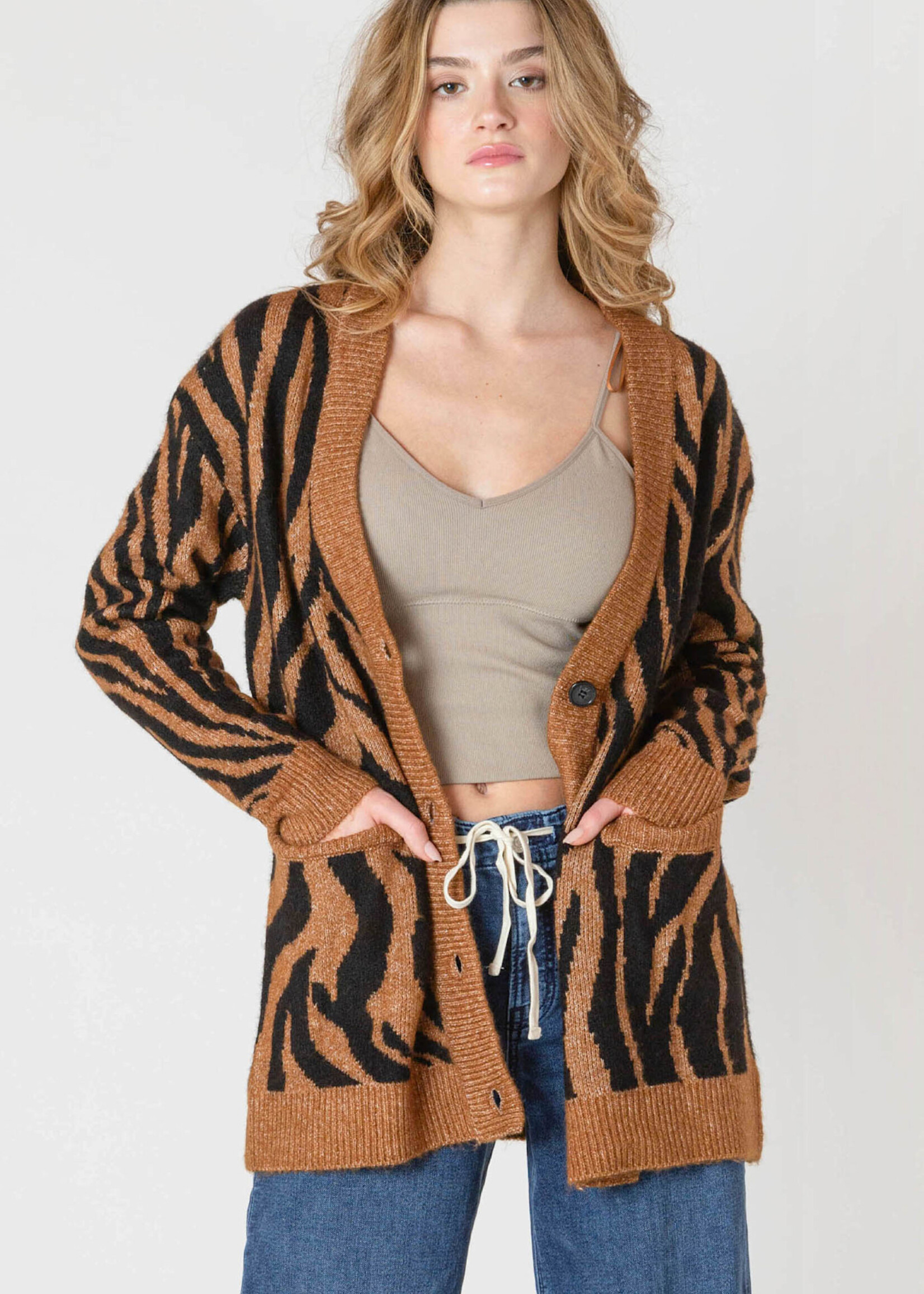 Dex Lerana Patterned Cardi