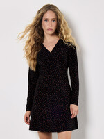 Apricot Saylor Polka Dot Wrap Dress
