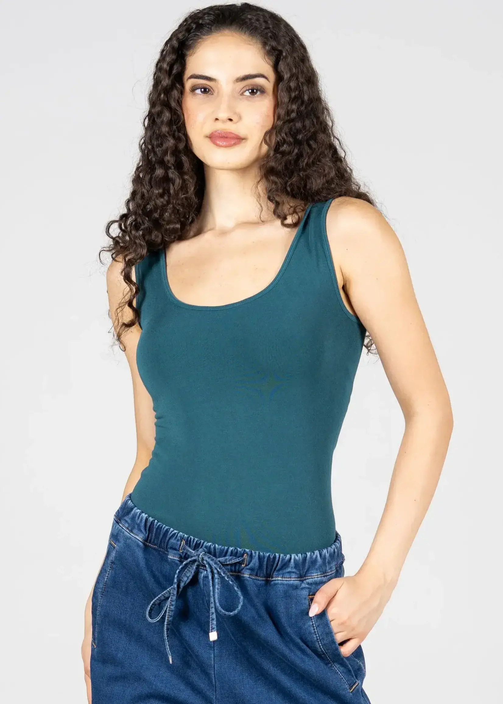 Bamboo Smooth Scoop Tank