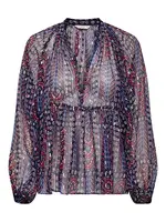 Only Sira Sheer Print Blouse