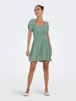 Only Beryl Smocked Fall Floral Dress