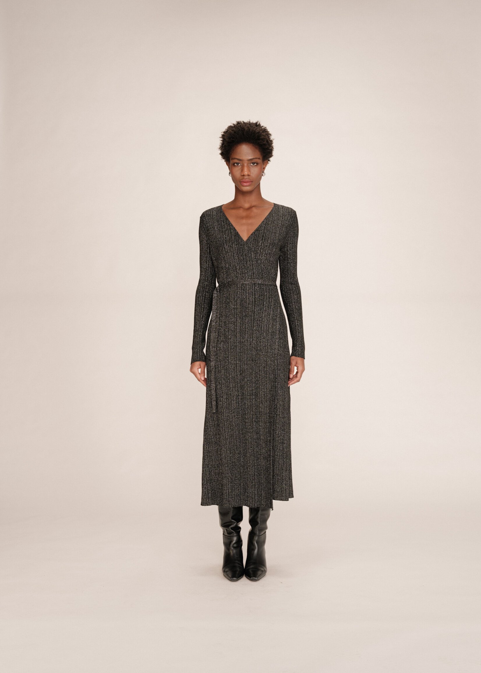 Tang Knit Glitter Dress