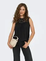 Only Raisa Lace Detail Slvls Top