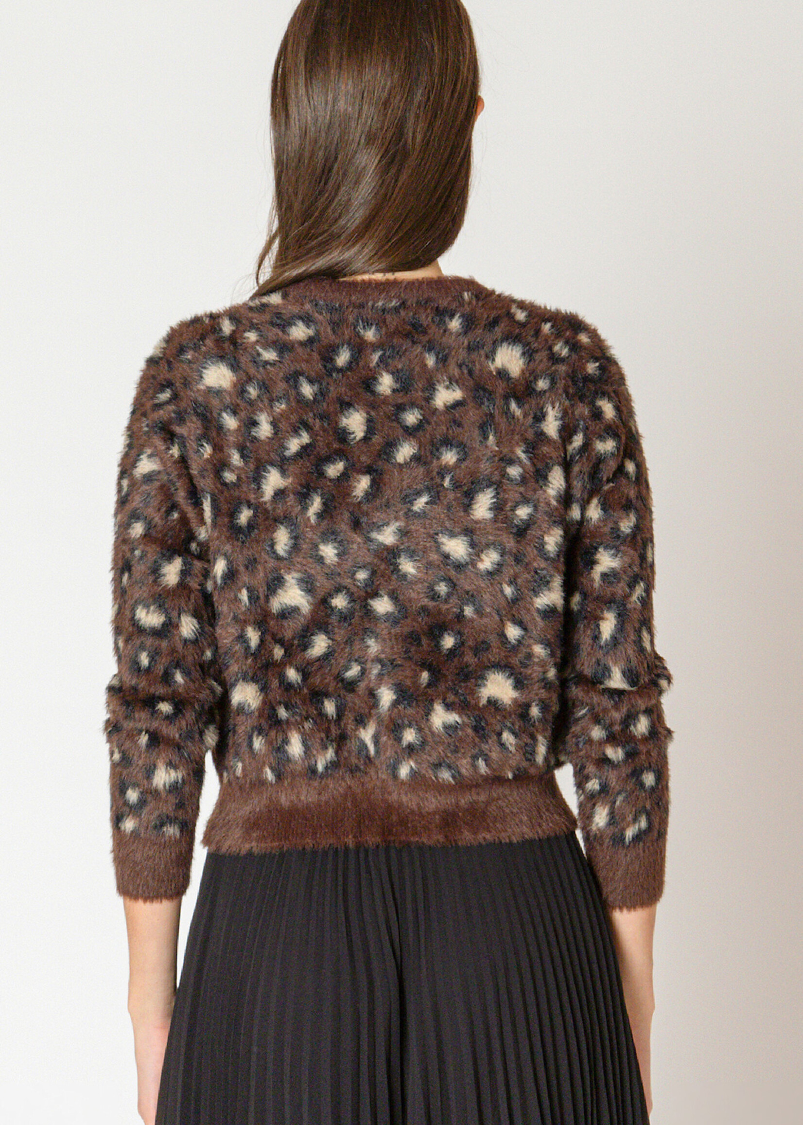 Black Tape Softest Leopard  Cardi