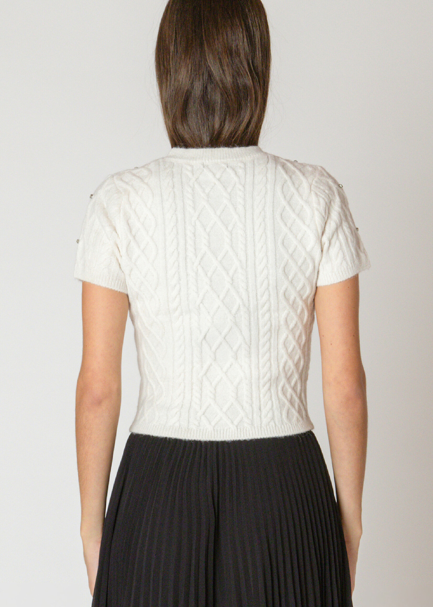 ZSupply Cable Sweater W Twinkle Stones