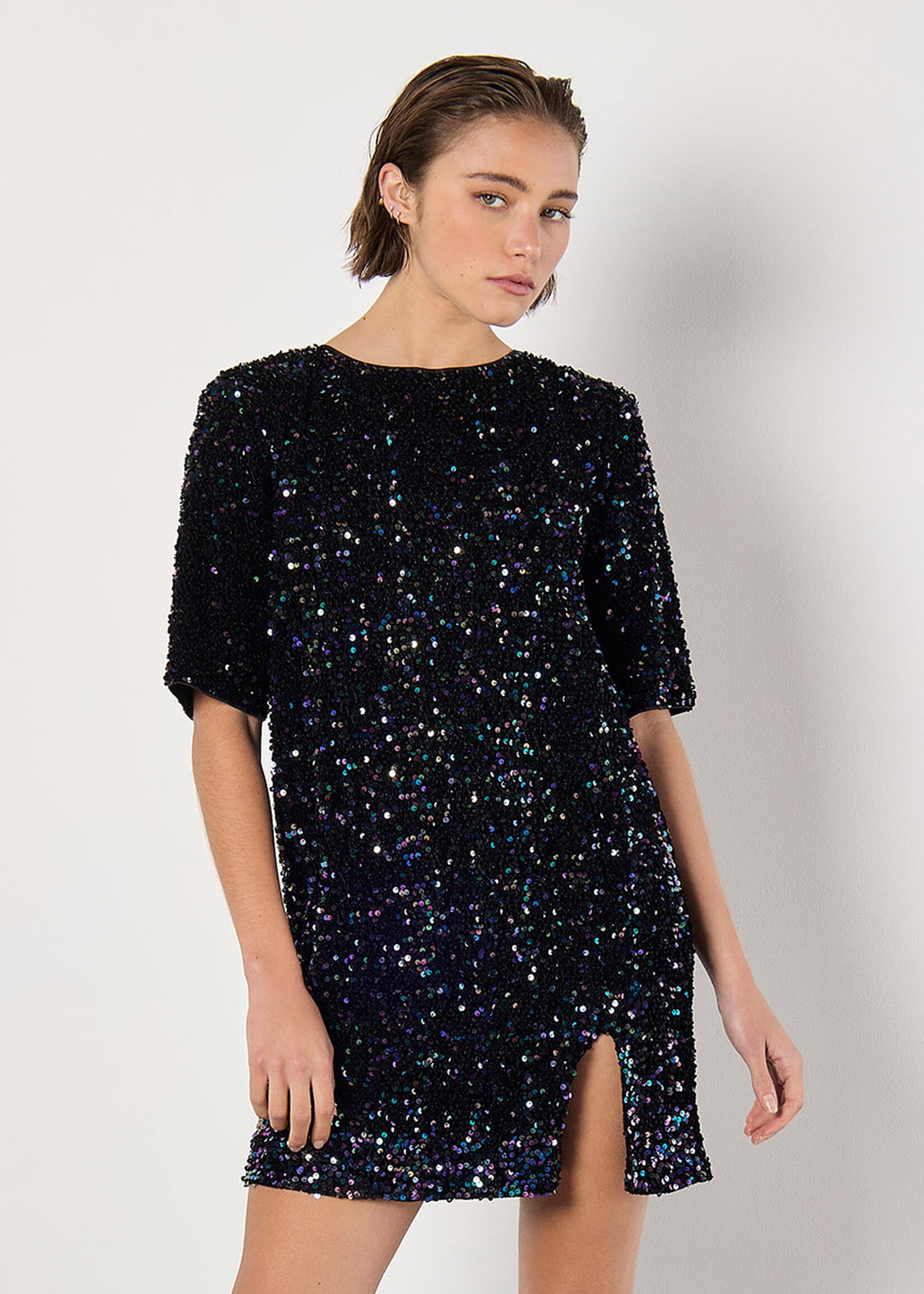 Apricot Disco Ball Dress