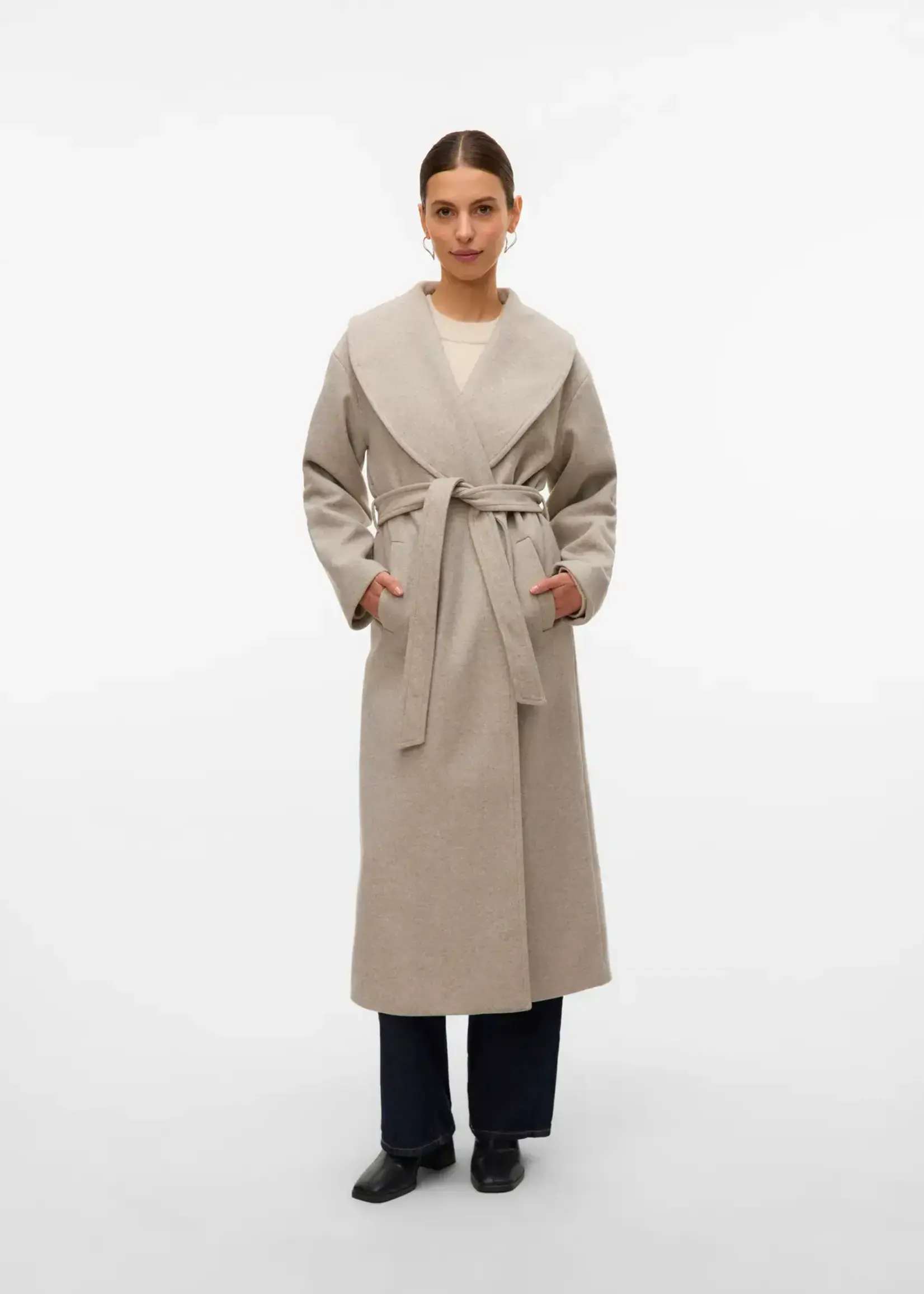 Vero Moda Bergen Tie Long Coat