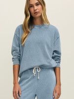 ZSupply BF Jogger Denim Sweatshirt