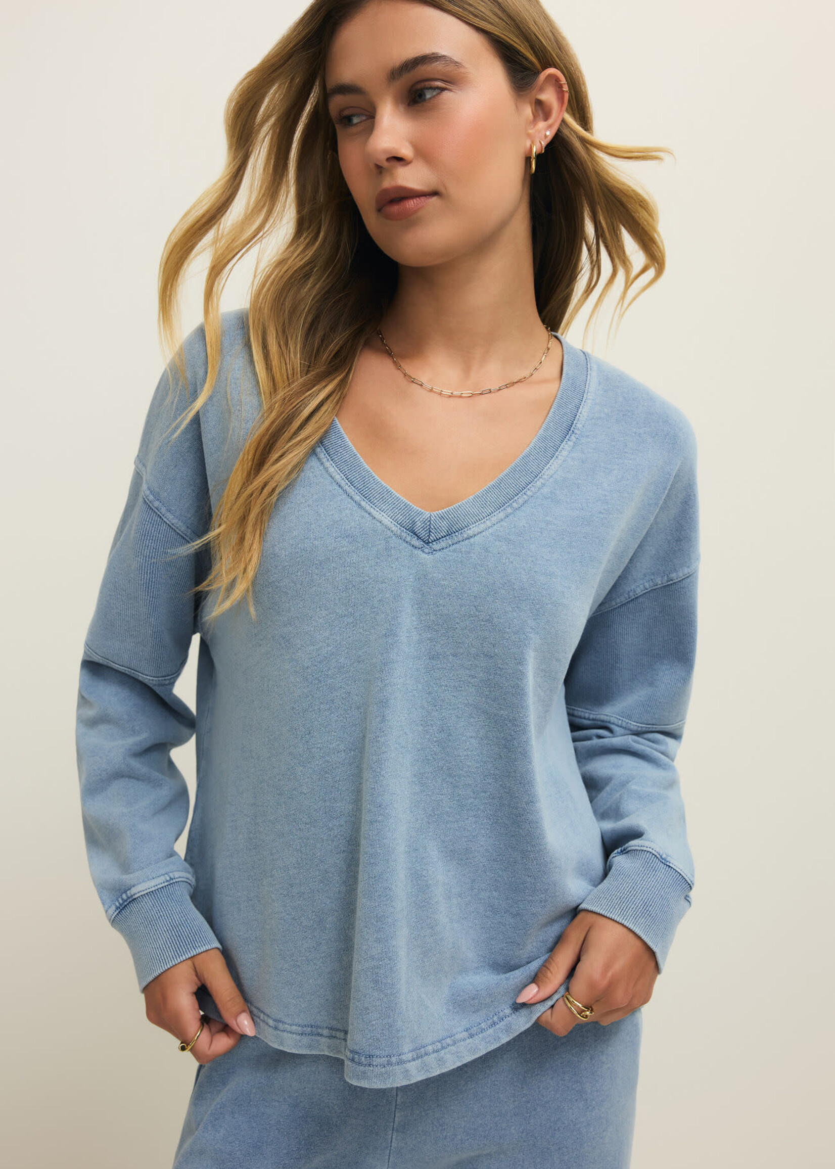 ZSupply Delphine Jogger Denim V Nk