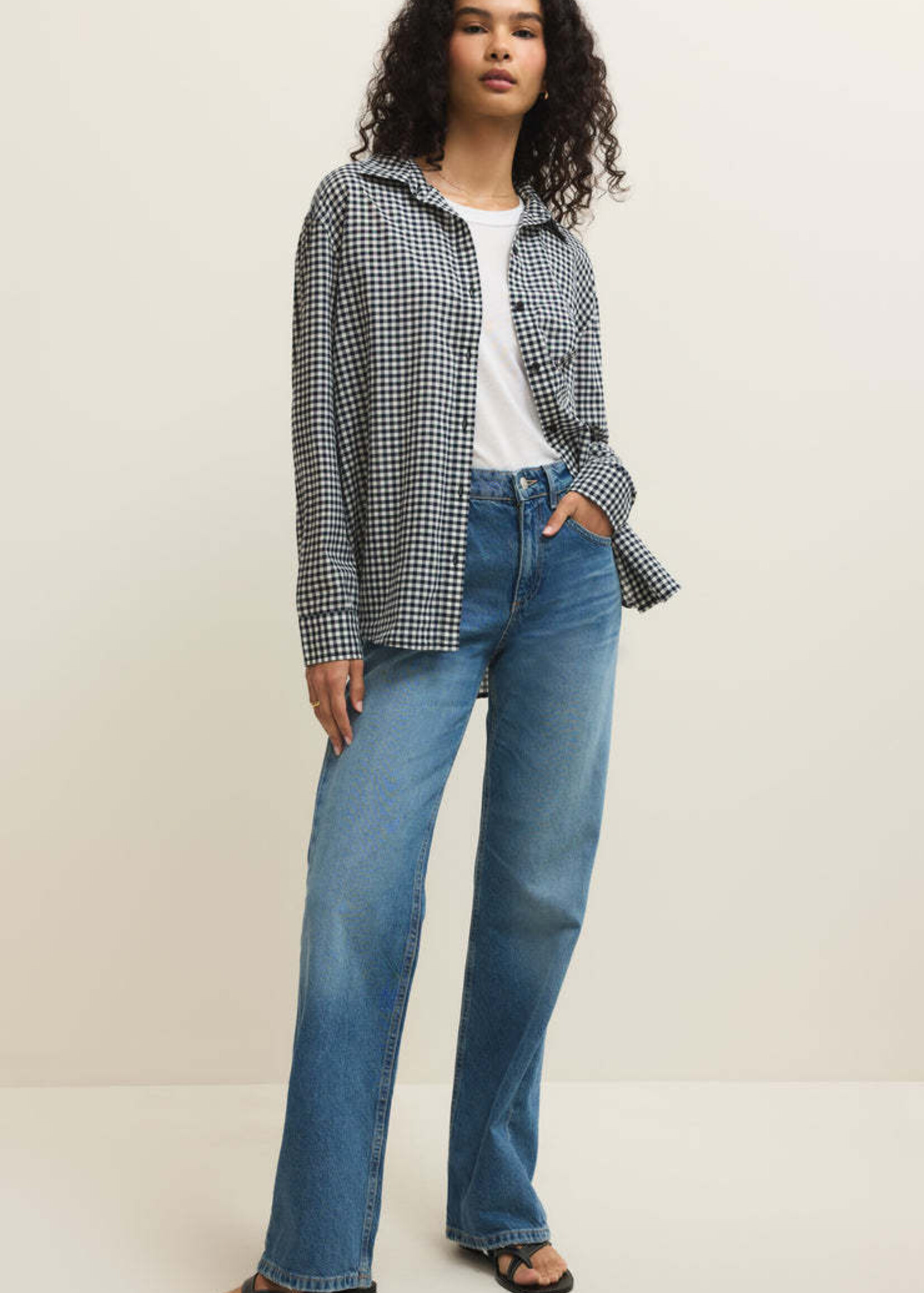 ZSupply Seaport Gingham Button Up