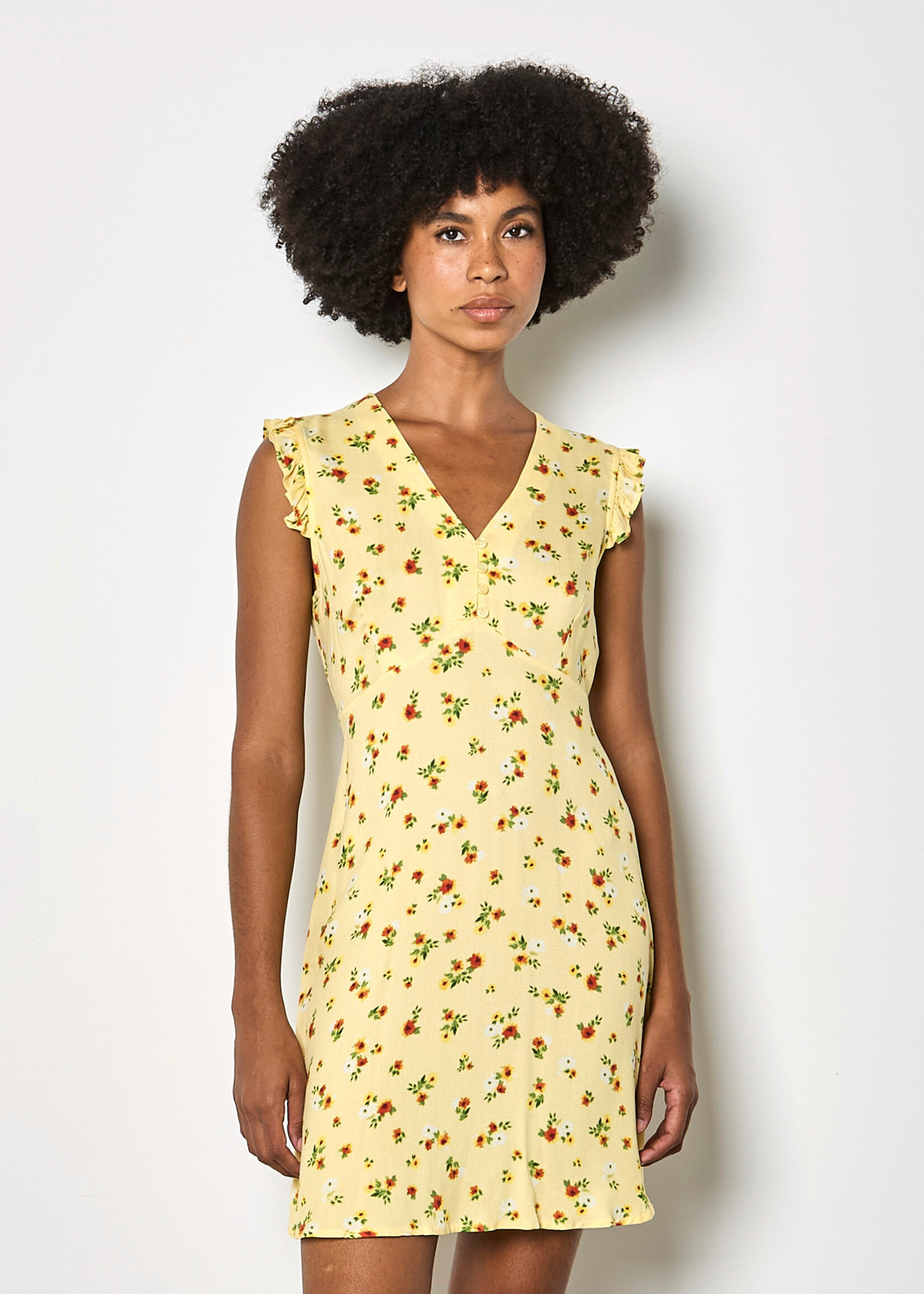 Apricot Emma Floral Dress