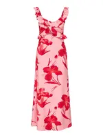 Only Maui Flower Tie Back Dress