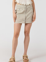 Dex Button Front Summer Skirt