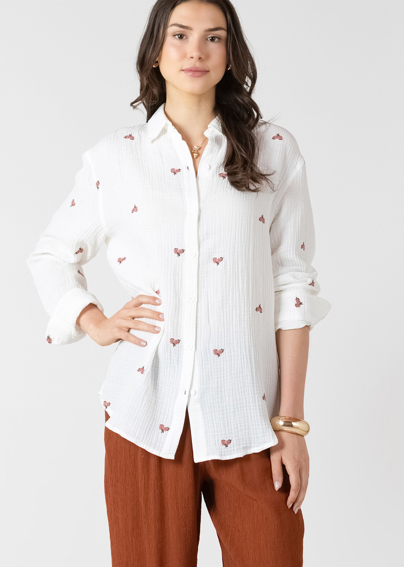 Dex Crinkle Bouquet Blouse