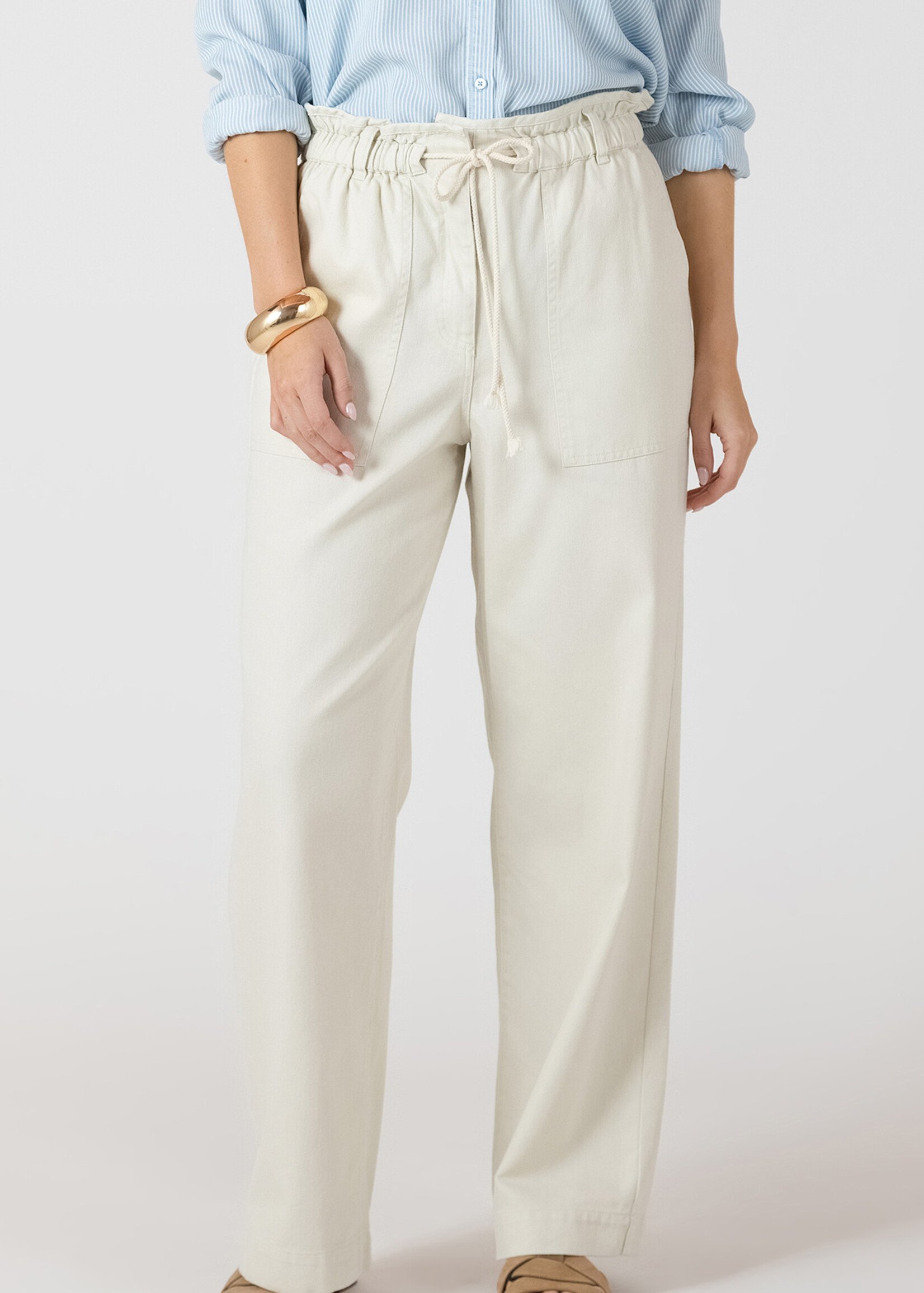 Dex Wide Leg Denim Pull On Pant