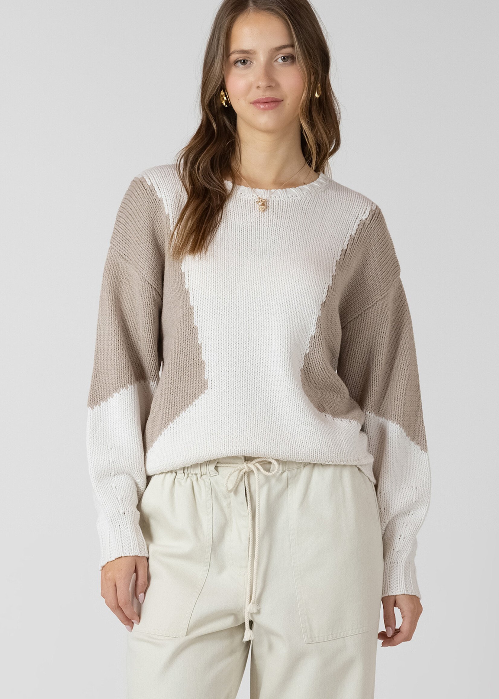 Colour Block Travel Sweater
