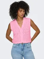Only Rini Crochet Bttn Tank