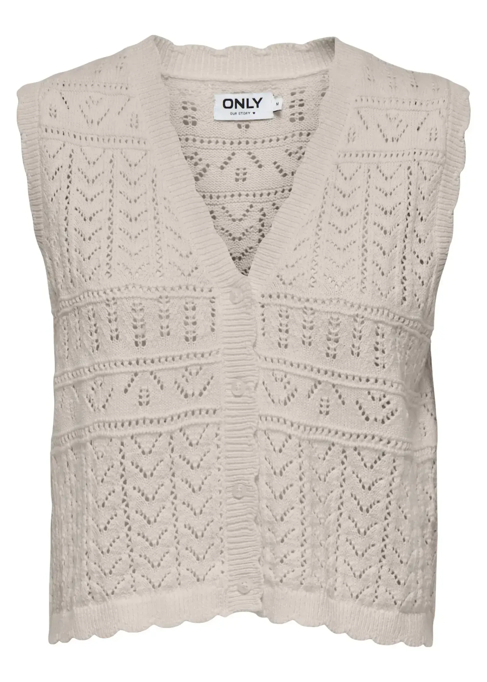 Only Rini Crochet Bttn Tank