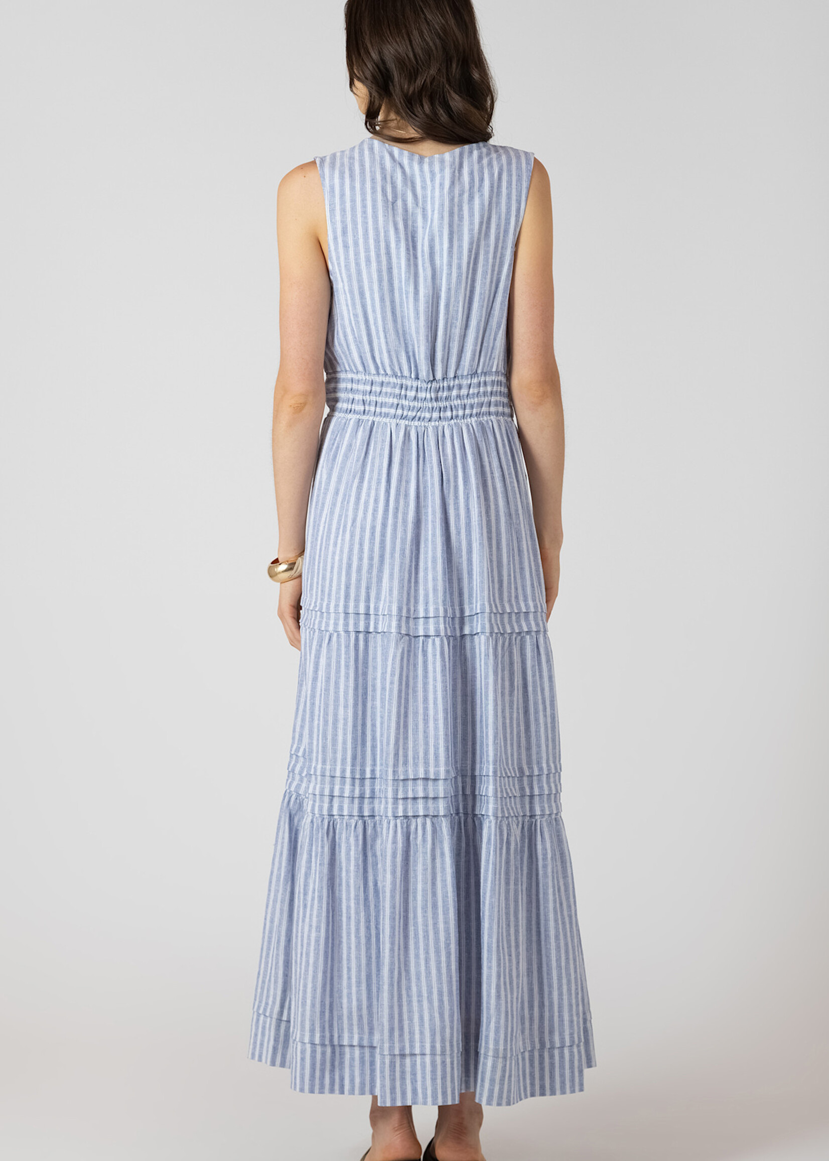 Dex Newport Stipe Chambray Maxi