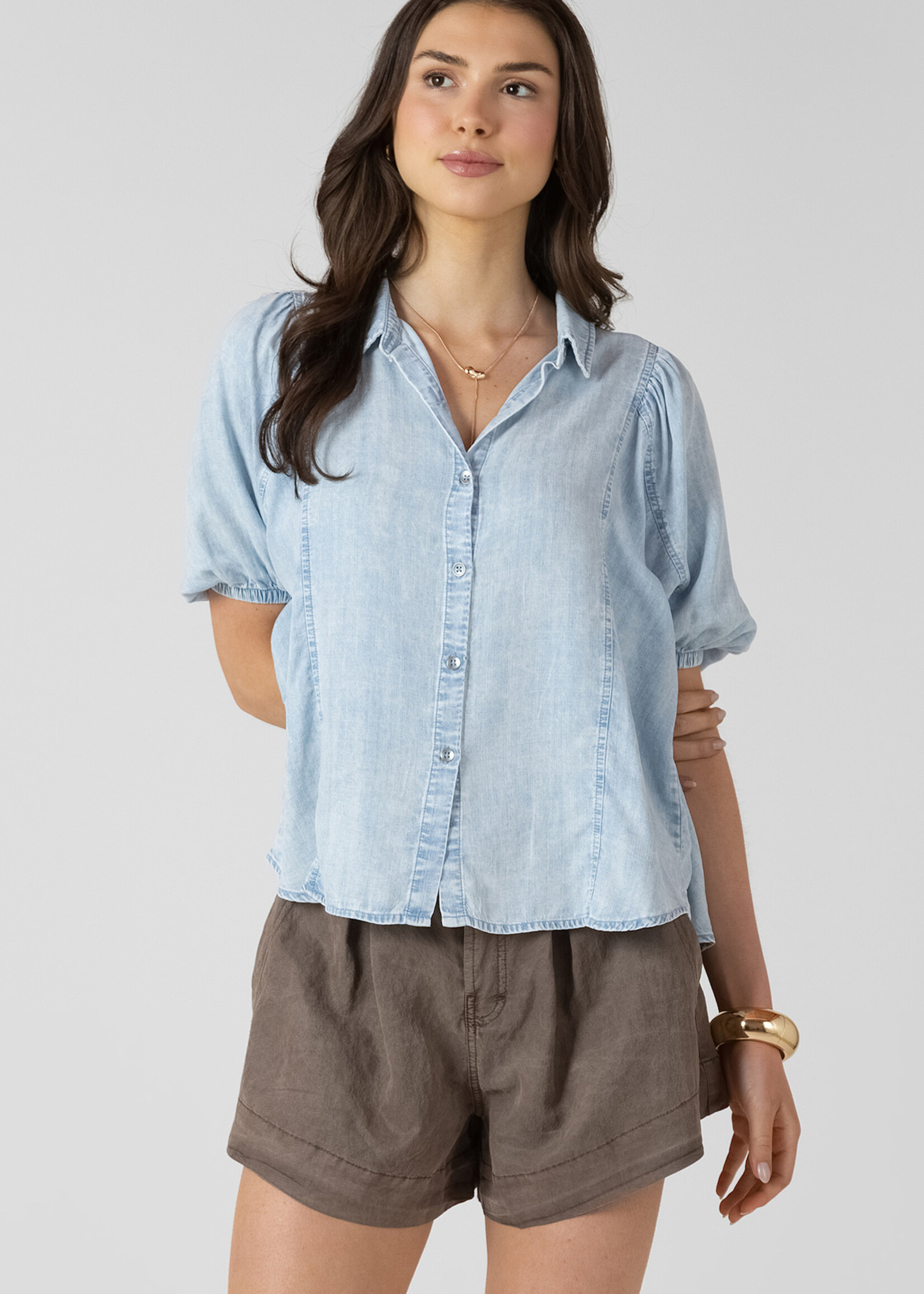 Dex Sweetest Chambray Bttn Up