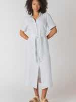 Dex Casual Stripe Shirt Dress
