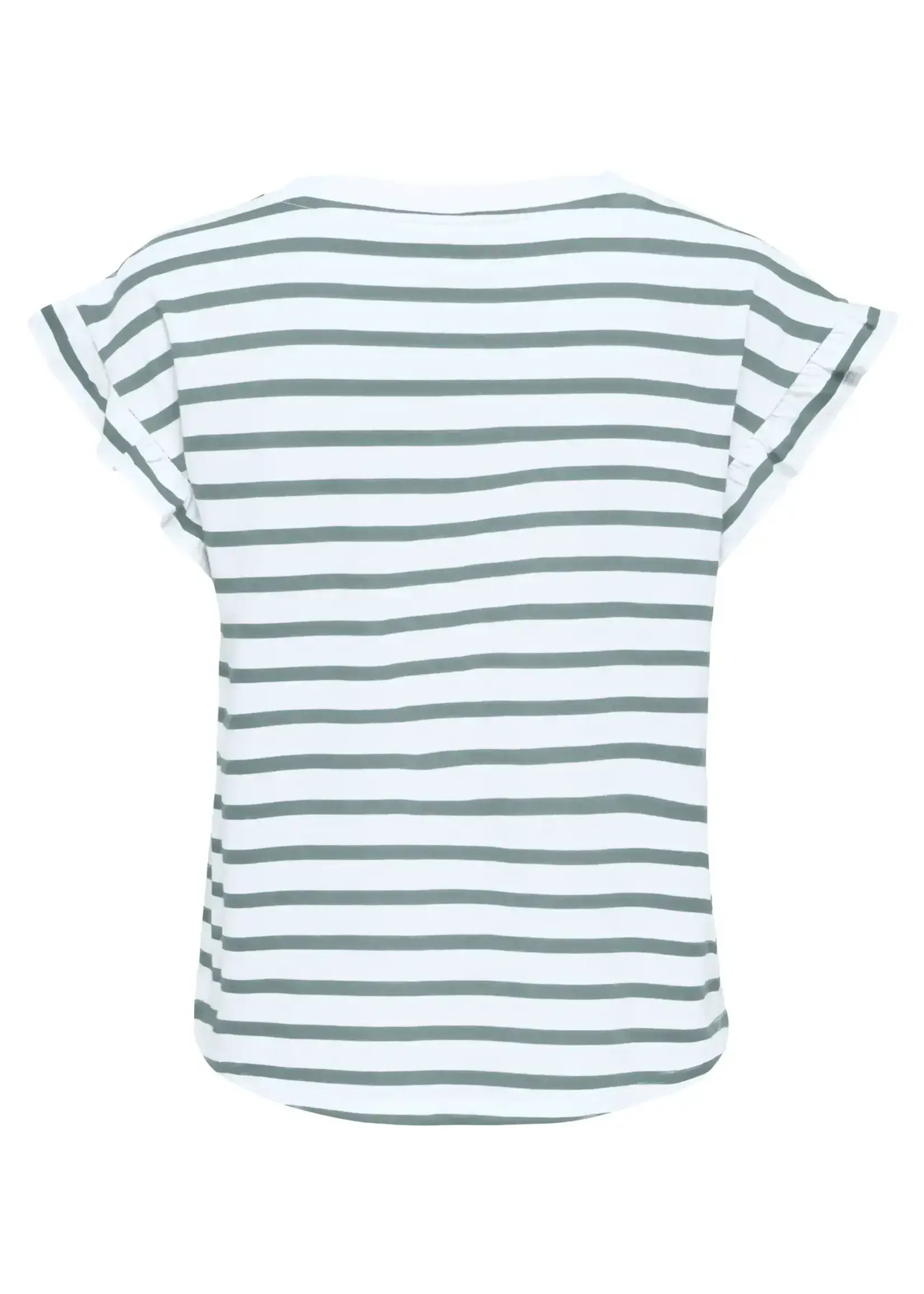 Only Striped Frill Top