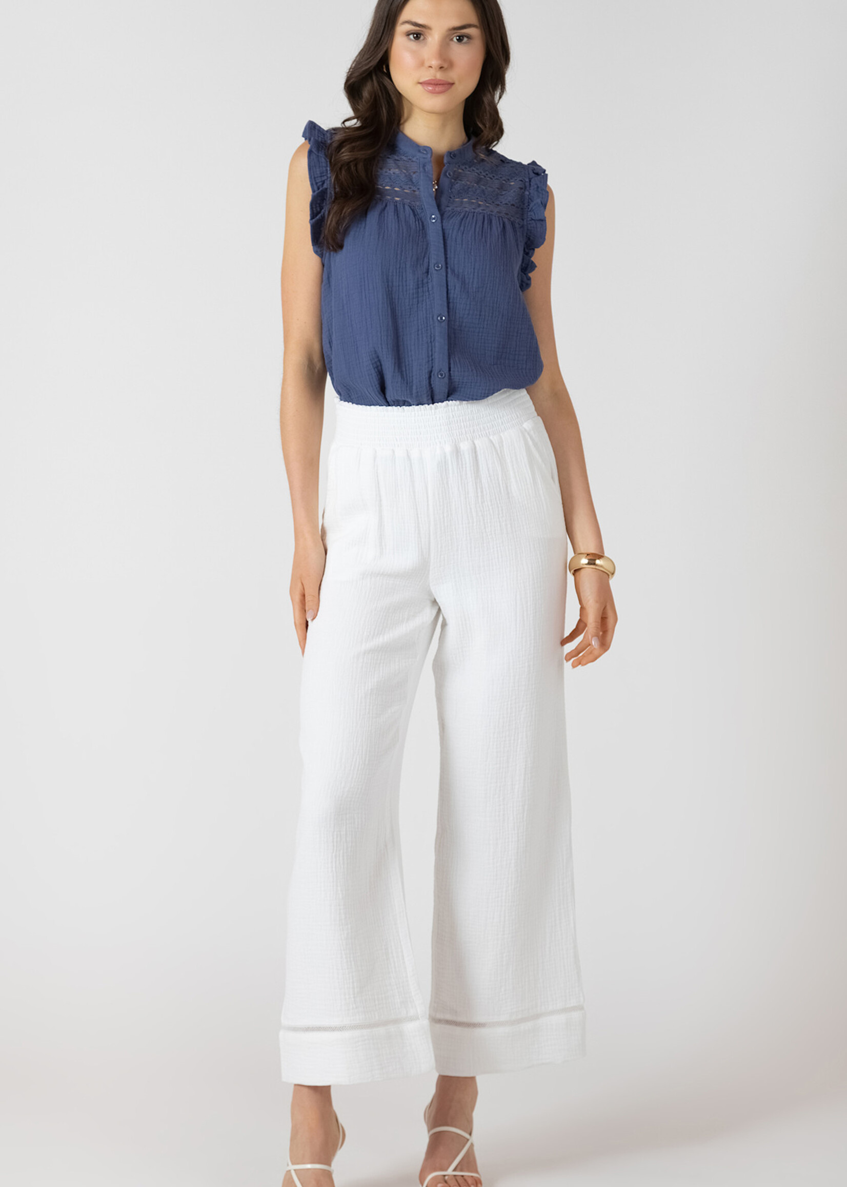 Dex Lace Flutter Blouse