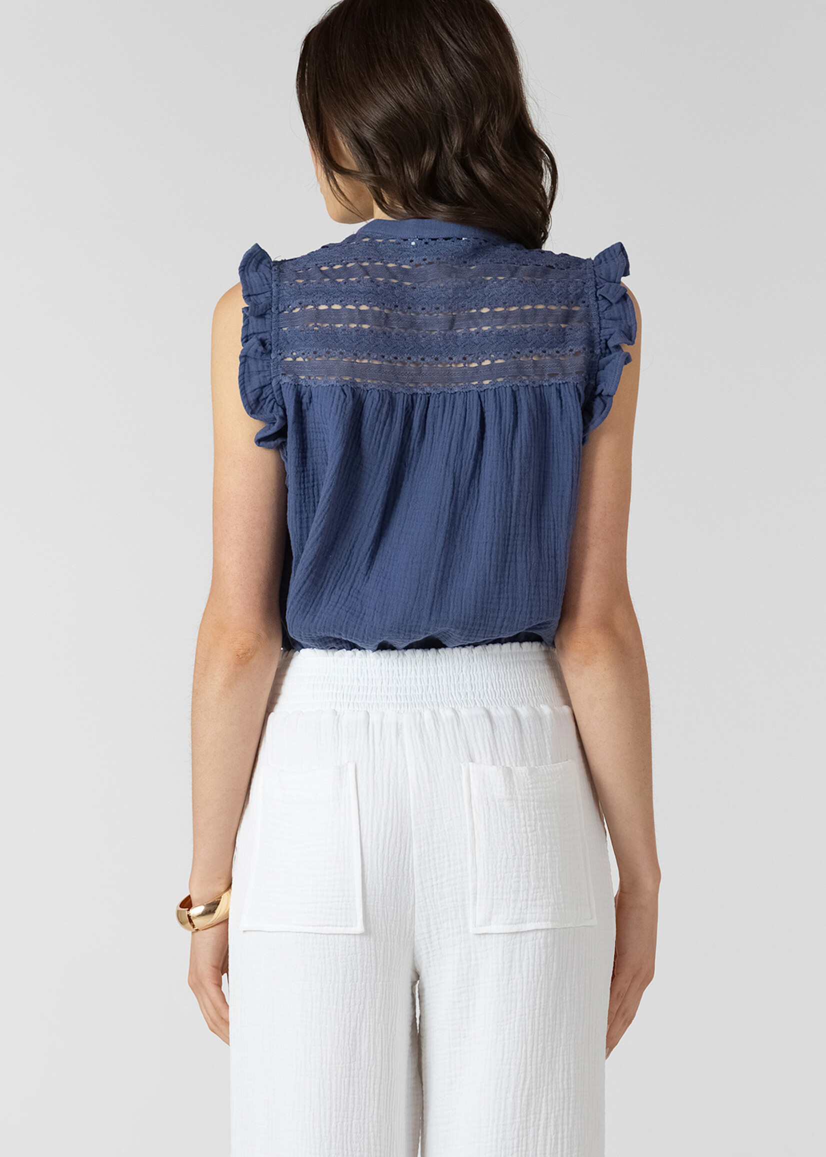 Dex Lace Flutter Blouse