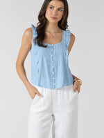 Dex Dainty Blue Stripe Tank