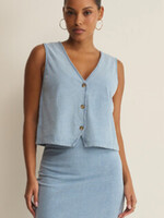 ZSupply Noelle Jersey Denim Top