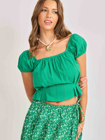 Sadie & Sage Radiate Cap Sleeved Top