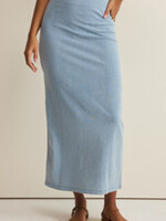 Gail Jersey Denim Midi Skirt