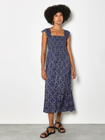 Apricot Garden Tiered Midi Dress