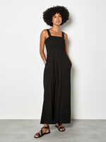 Apricot Midnight Muse Smocked Maxi Jumpsuit