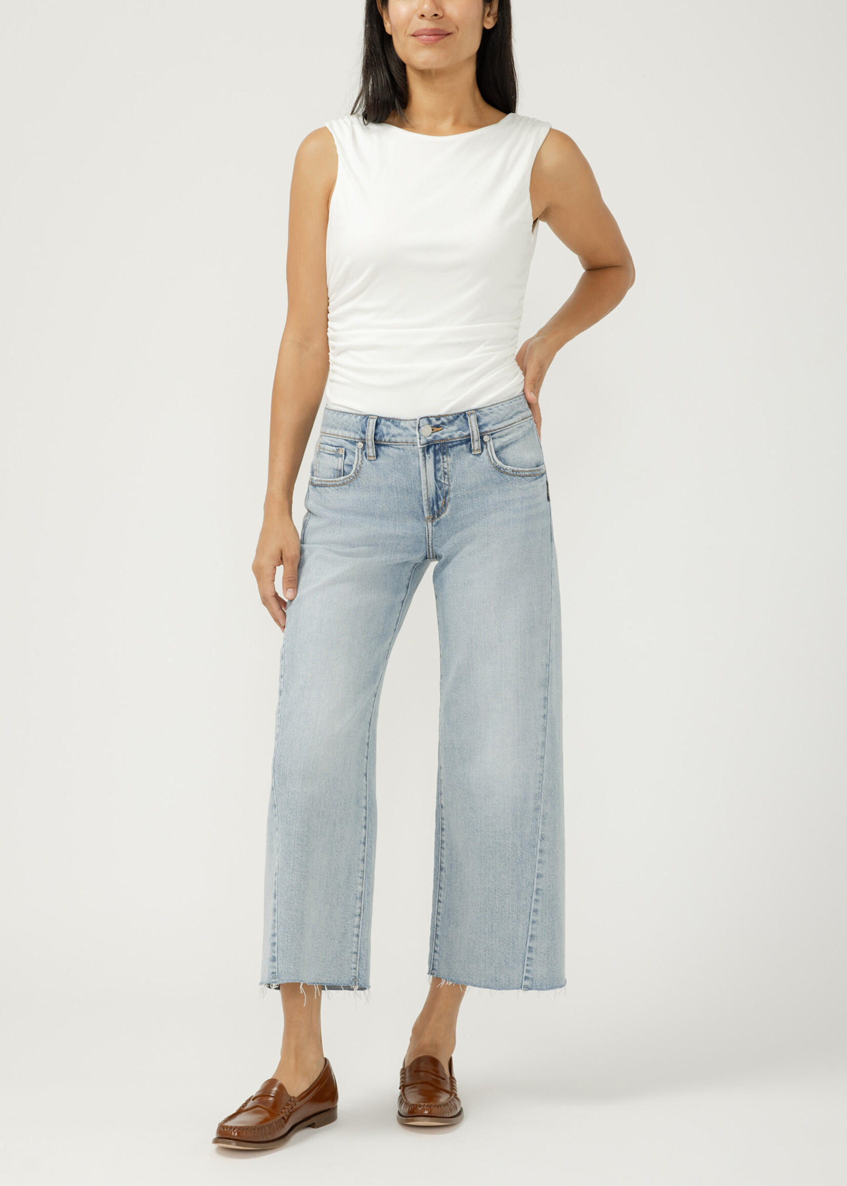 Silver Jeans Suki Wide Leg Crop