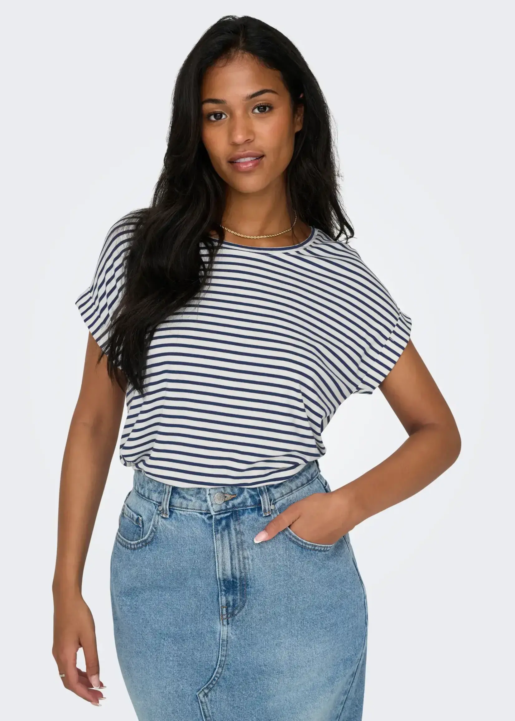Only Rolled Sleeve Tee