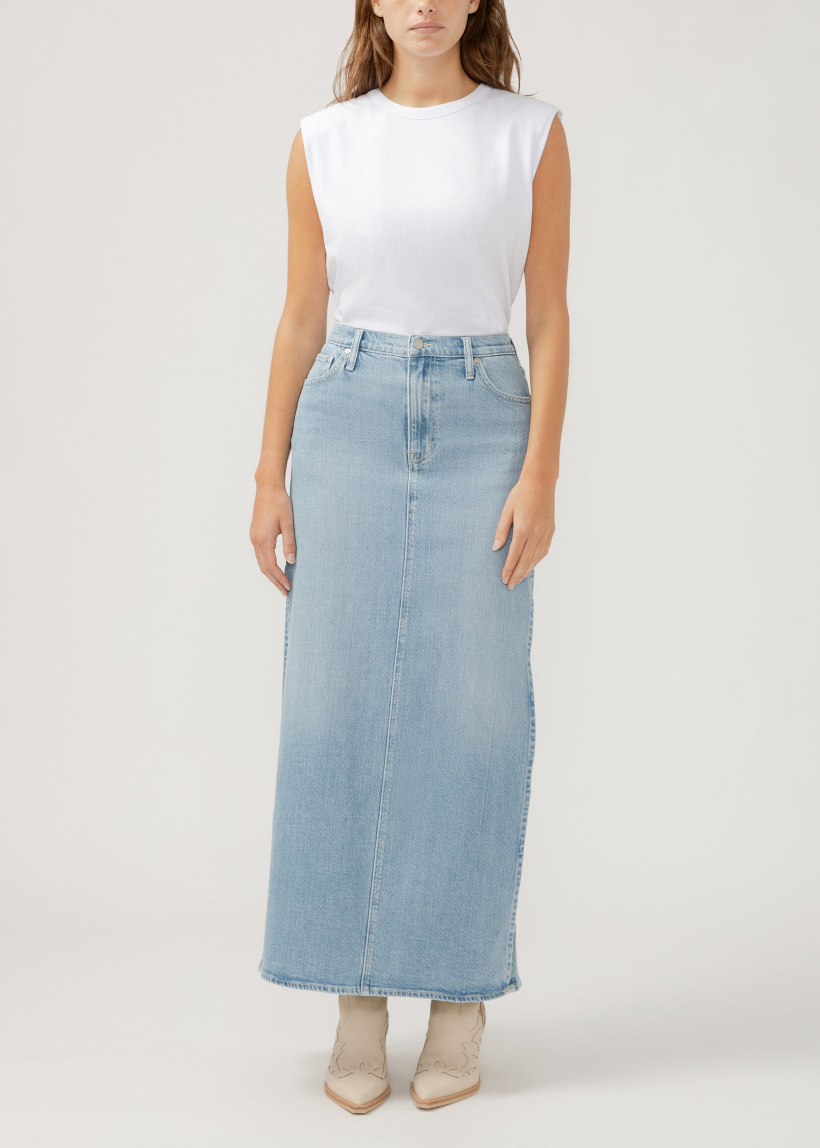 Silver Jeans Slice Maxi Skirt