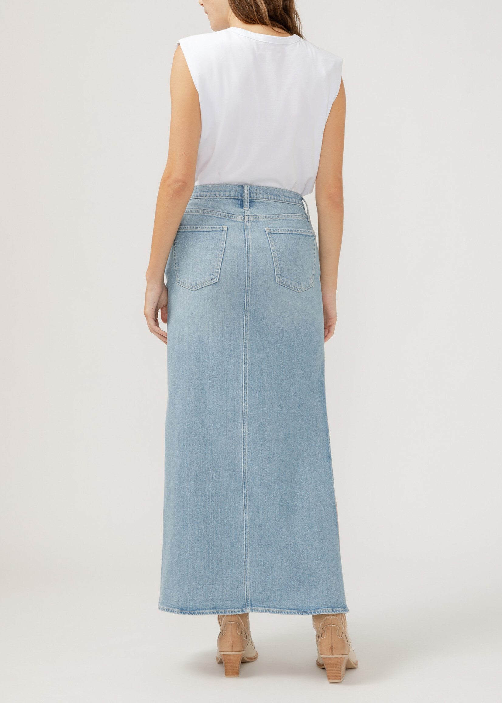 Silver Jeans Slice Maxi Skirt