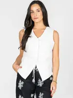 C'est Moi Rushed Side Button Vest