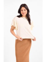 Sadie & Sage Delphine Ruffle Sleeve Top